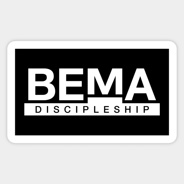 BEMA Discipleship (Plain Black Tee) Sticker by BEMA Discipleship